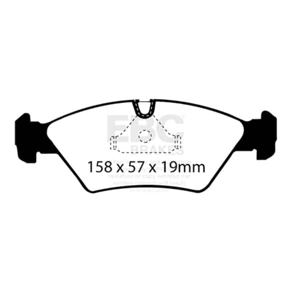 DP4414R Front Yellowstuff Street and Track Aramid Fiber Brake Pad Set