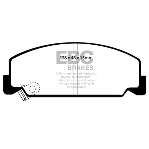 DP4911R Front Yellowstuff Street and Track Aramid Fiber Brake Pad Set