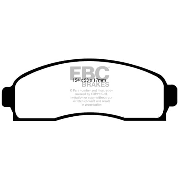 DP61617 Front Greenstuff Elite 6000 Aramid Fiber Truck and SUV Aramid Fiber Brake Pad Set