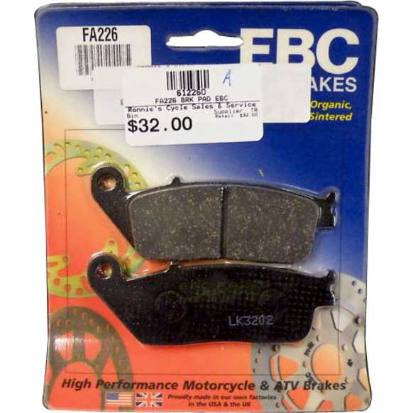 2013 Triumph Tiger 800 ABS - Direct Fit Brake Pad Set