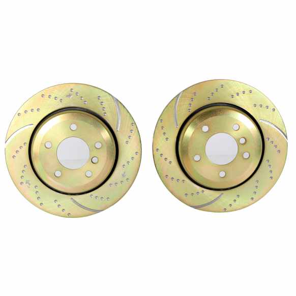 GD1003 Rear Brake Disc, Dimpled and Slotted, 5 Lugs, 320.04 mm, GD Sport Slotted And Dimpled