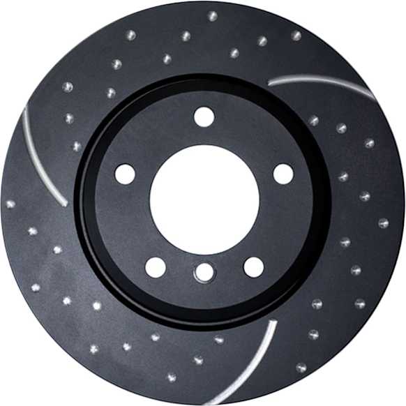 GD7759 Rear Brake Disc, Dimpled and Slotted, GD Sport Slotted And Dimpled