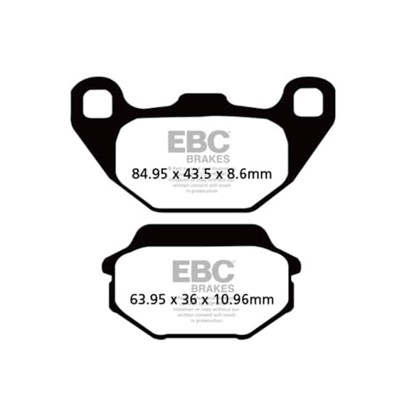 2012 Kymco Like 200i - Front Non-Asbestos Brake Pad Set