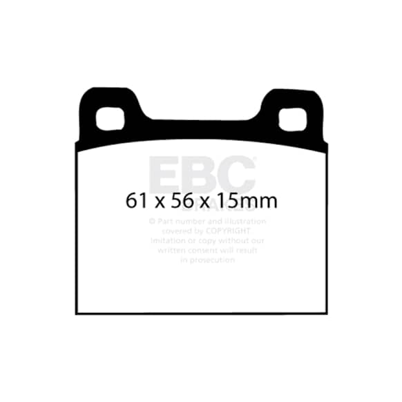 UD031 Ultimax2 OEM Replacement Aramid Fiber Brake Pad Set