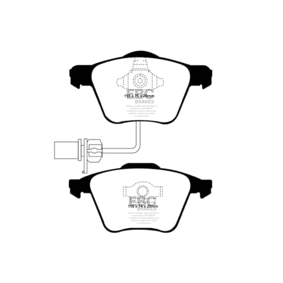 UD1111 Front Ultimax2 OEM Replacement Aramid Fiber Brake Pad Set