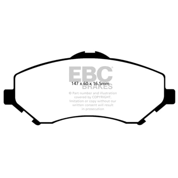 2018 Dodge Journey - Front Aramid Fiber Brake Pad Set, 2.4L 4Cyl, FMSI Pad No. D1273, Ultimax2 OEM Replacement