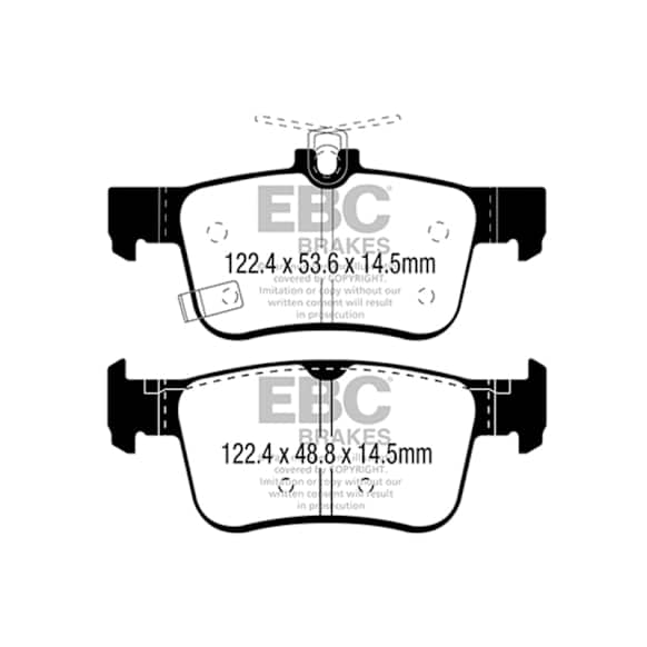 UD1878 Rear Ultimax2 OEM Replacement Aramid Fiber Brake Pad Set