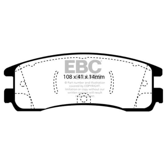 UD698 Rear Ultimax2 OEM Replacement Aramid Fiber Brake Pad Set