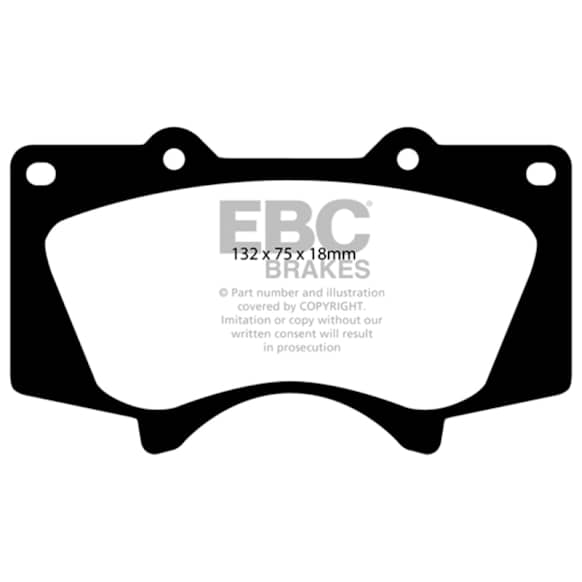 UD976 Front Ultimax2 OEM Replacement Aramid Fiber Brake Pad Set