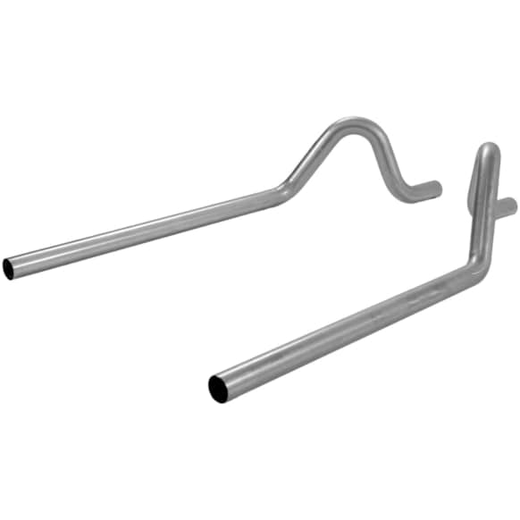 15816 Prebent Series Tail Pipe - Natural, Aluminized Steel, Direct Fit, Set of 2