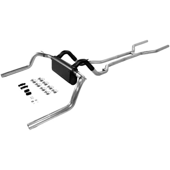 17104 Header-Back Exhaust System, Made of Aluminized Steel, American Thunder Series