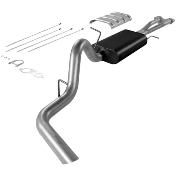 17165 Cat-Back Exhaust System, 5.7L, 8Cyl, Made of Aluminized Steel, Force II Series