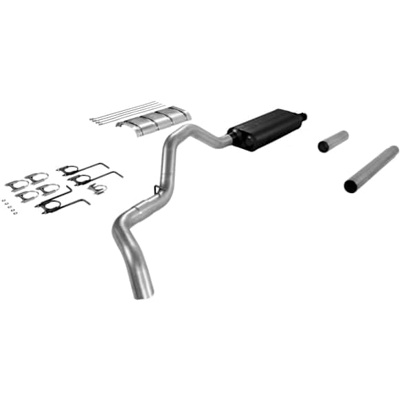 17198 Cat-Back Exhaust System, 7.5L, 8Cyl, Made of Aluminized Steel, Force II Series