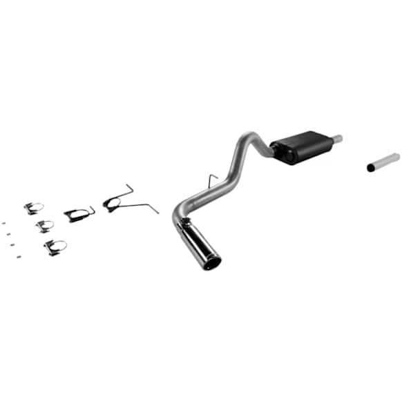 17278 Cat-Back Exhaust System, Made of Aluminized Steel, Force II Series