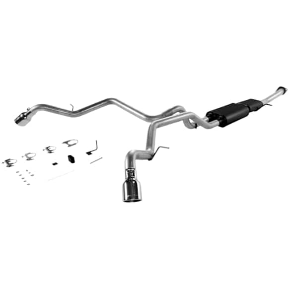17342 Cat-Back Exhaust System, 5.3L, 8Cyl, Made of Aluminized Steel, Super Turbo Series