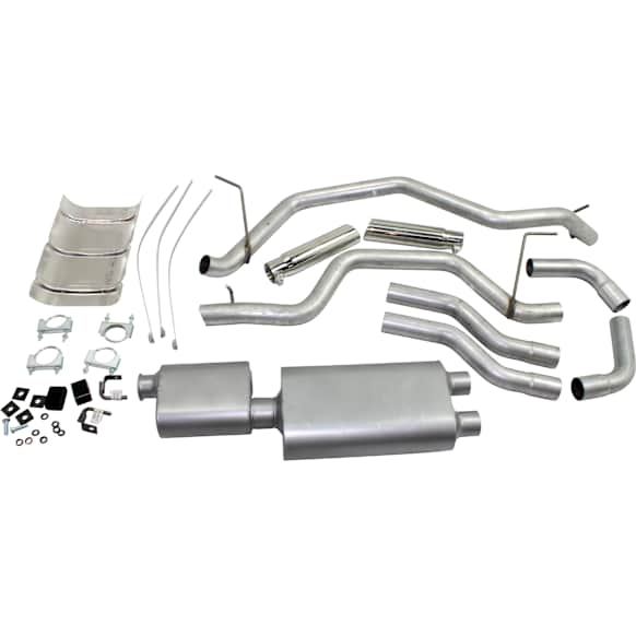 17425 Cat-Back Exhaust System, 4.7L, 8Cyl, Made of Aluminized Steel, American Thunder Series