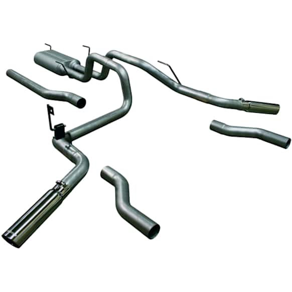 17438 Cat-Back Exhaust System, 5.7L, 8Cyl, Made of Aluminized Steel, American Thunder Series