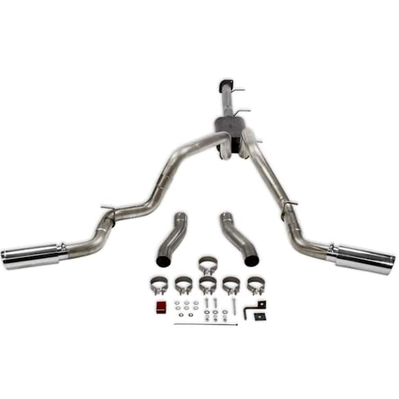 817933 Cat-Back Exhaust System, 6.6L, 8Cyl, Made of Stainless Steel, American Thunder Series