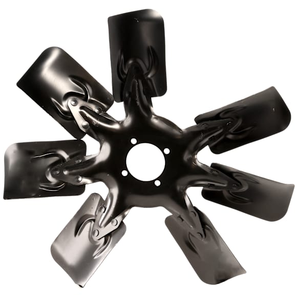 Radiator Fan Blade, 6 Cyl., 4.9L Engine, with Black Blade, For Models with HD Cooling (7-Blades)