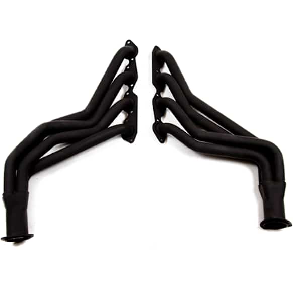 11530FLT Headers Long Tube, Painted Black, Made of Steel