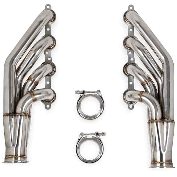 11535FLT Universal, LS Turbo Headers (Up and forward) 1-3/4" 409SS GM 4.8/5.3/6.0L V8 Natural Finish
