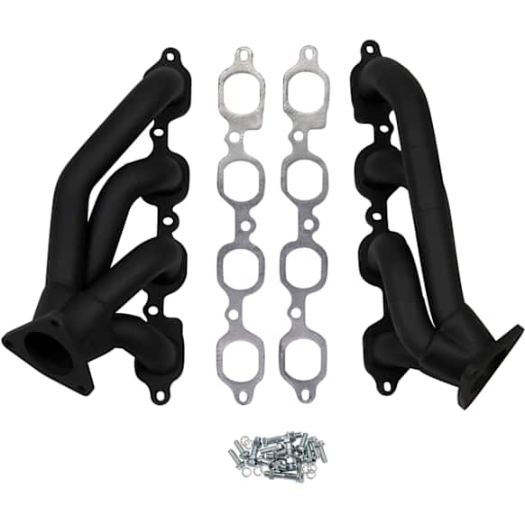 2015 Chevrolet Silverado 1500 - Headers, 46-State Legal (Cannot ship to CA, CO, NY or ME), 5.3L 8Cyl, Painted Black, Made of Stainless Steel
