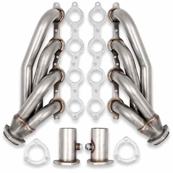11575FLT Headers Shorty, Natural, Made of Stainless Steel