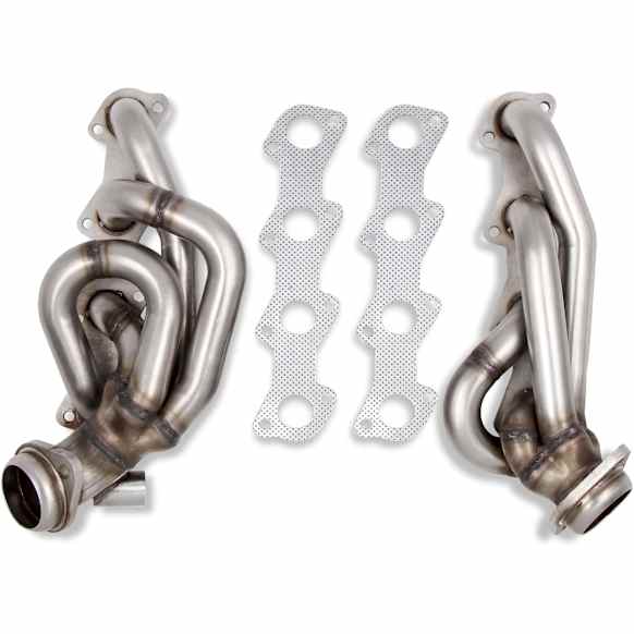 12148FLT Headers Shorty, Natural, Made of Stainless Steel