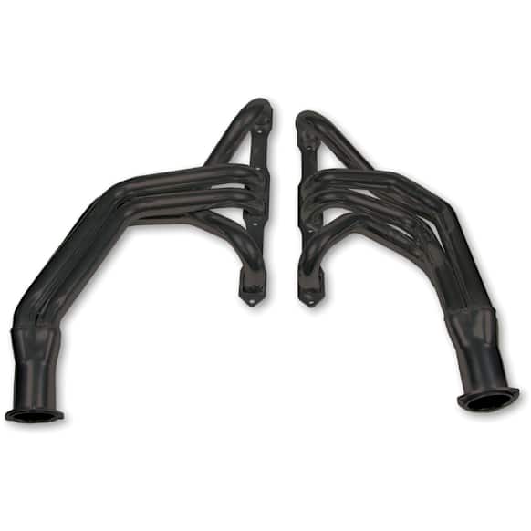 13504FLT Headers Long Tube, Painted Black, Made of Steel