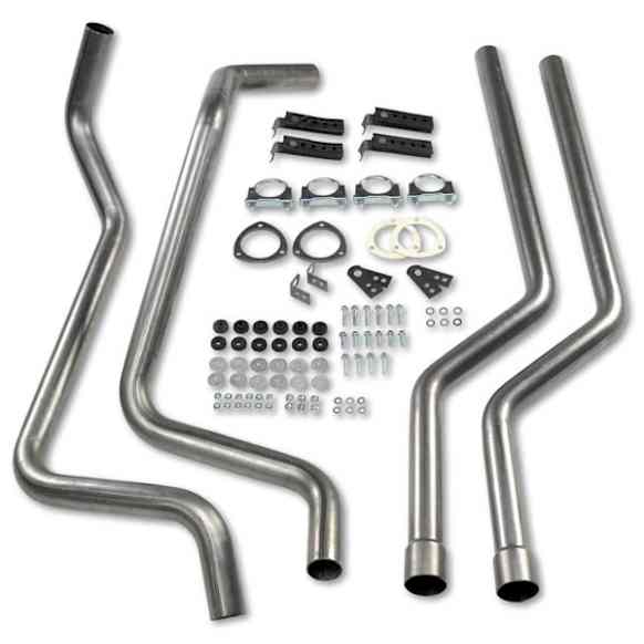 51555FLT Header-Back Exhaust System, Made of Aluminized Steel, Super Street Series