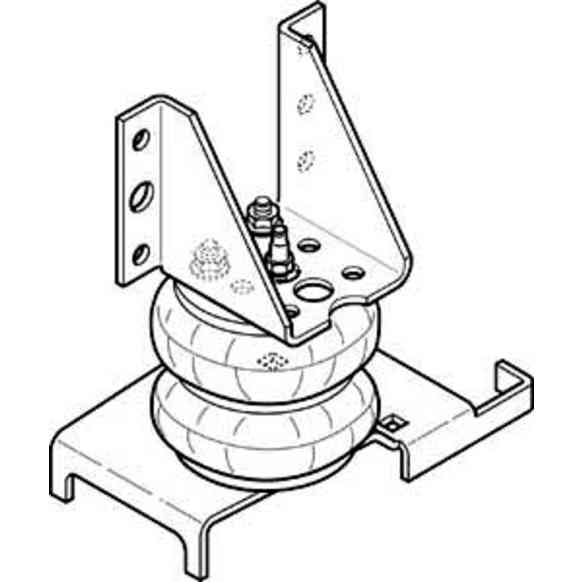 1996 Ford F-350 - Front, Driver and Passenger Side, Air Spring, 4WD, OEM Number W217602223, Ride-Rite Series