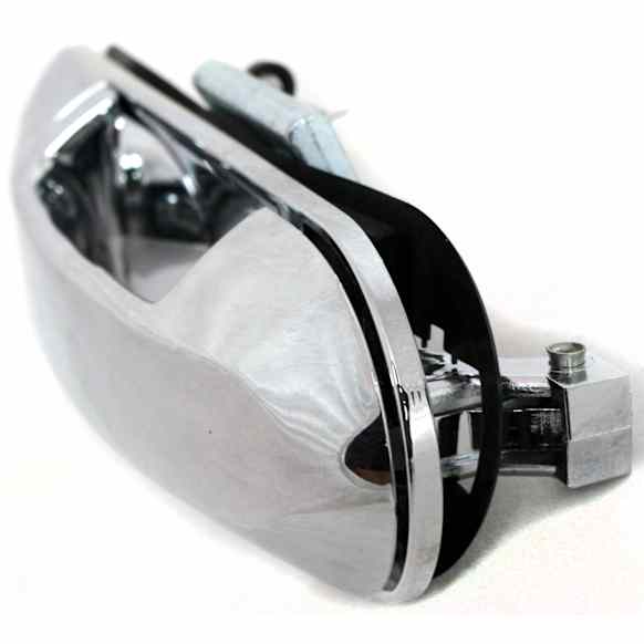 Front and Rear, Driver and Passenger Side Chrome Exterior Door Handle, Driver Side - With Key Hole; Passenger Side - Without Key Hole