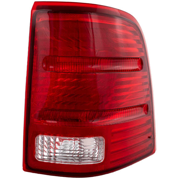 Passenger Side Tail Light, without Bulb, Halogen, Clear and Red Lens, CAPA CERTIFIED