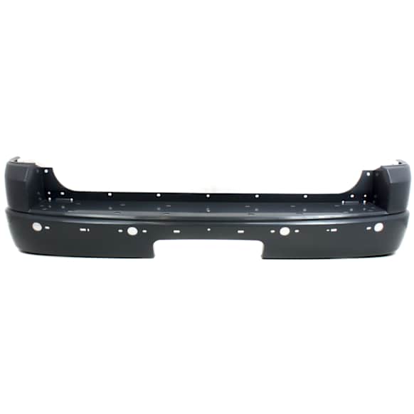 2002-2006 Ford Explorer - Rear Primed Bumper Cover, With Step Pad Provision and Parking Aid Sensor Holes