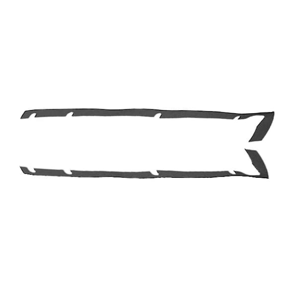 KD4142 Direct Fit Hard Top Molding, Set of 2