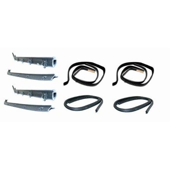 KG1008A-8 Front, Driver and Passenger Side, Inner and Outer Weatherstrip Kit, Set of 8