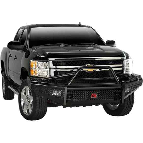 CH08-S2062-1 Front Black Steel Grille Guard, Gloss Black Powdercoated, with Pre-Runner Grille Guard