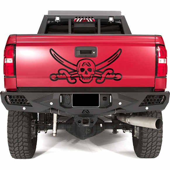 2019 GMC Sierra 2500 HD - Rear Bumper, With Sensors, Powdercoated Black