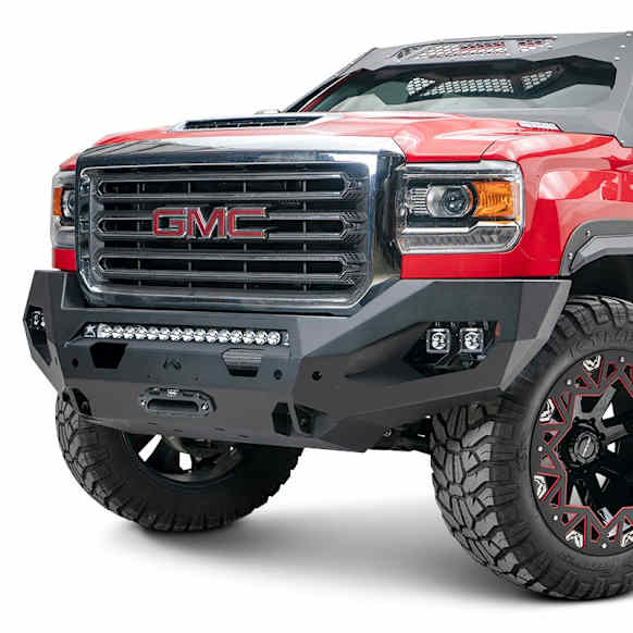 GM15-X2851-1 Front Bumper, Powdercoated Textured Black