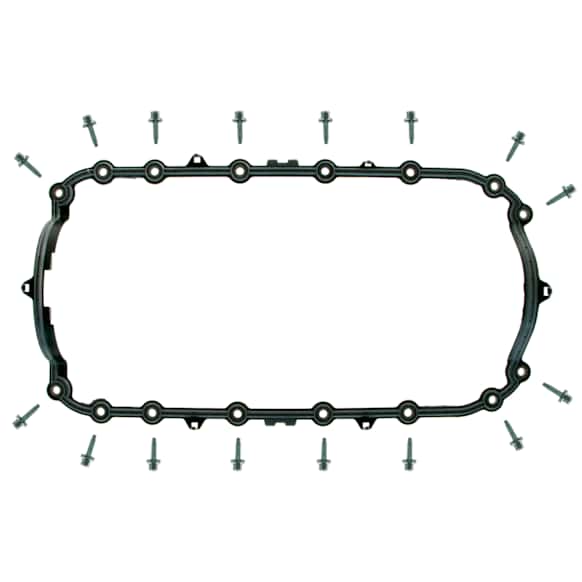 OS 30717 R OE Replacement Series Oil Pan Gasket - Rubber, Direct Fit, Sold Individually