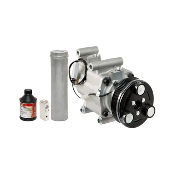 2009 Mazda 5 - A/C Compressor, With H12A1AH4DX Compressor, Compressor With 3.87" Dia. Clutch, 58463 (Comp), 83031 (Filter Drier), 39167 (Exp Valve), 59002 (Oil), O-Rings, With Clutch, 5-Groove Pulley, 2.3L 4Cyl