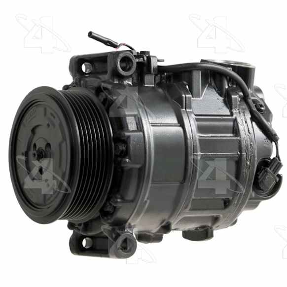 157376 A/C Compressor, With Clutch, 7-Groove Pulley, 4-Seasons A/C Compressor