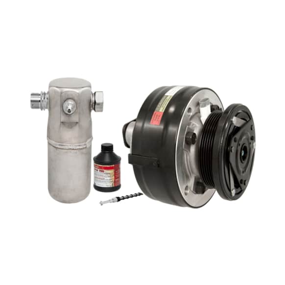 1995 Chevrolet C1500 Suburban - A/C Compressor, Front Kit, With Ltr4 Compressor, 58948 (Comp), 33209 (Accum), 38638 (Orifice), 59003 (Oil), O-Rings, With Clutch, 6-Groove Pulley, 5.7L 8Cyl