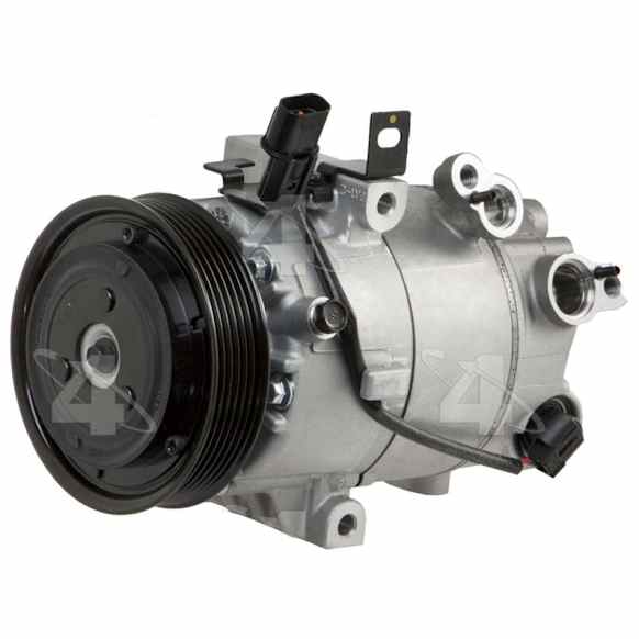 198383 A/C Compressor, With Clutch, 6-Groove Pulley, 4-Seasons OE Replacement