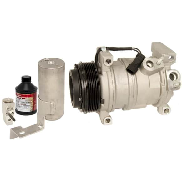 2008 Chrysler Town & Country - A/C Compressor, With Clutch, 6-Groove Pulley, 3.8L 6Cyl, PAC-Kits Series - Front