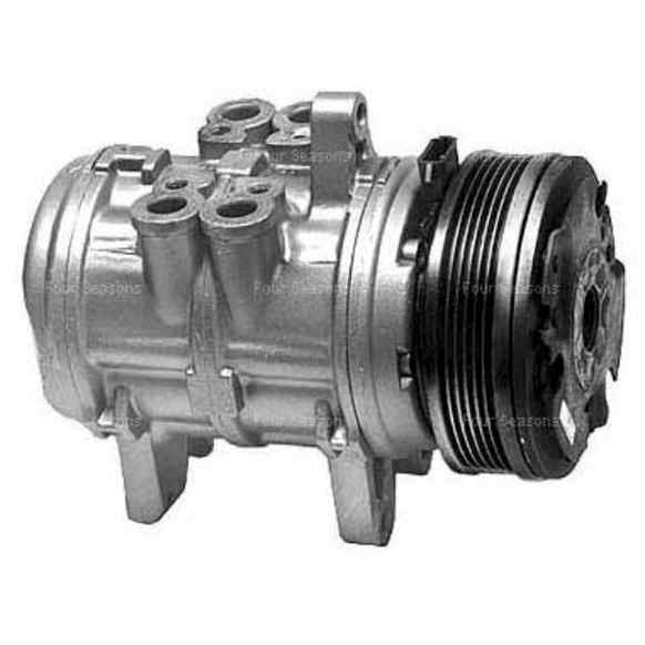 1984 Ford Mustang - A/C Compressor, with 6P148A Compressor, with Factory Air, May Require use of OE Manifold, With Clutch, 6-Groove Pulley, 5.0L 8Cyl, 4-Seasons OE Replacement