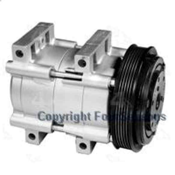 1989 Ford Bronco - A/C Compressor, with FS10 Compressor, with Factory Air, With Clutch, 6-Groove Pulley, 6 Cyl 4.9L, 4-Seasons OE Replacement