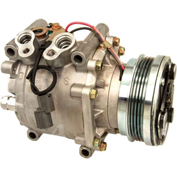 1993 Honda Civic del Sol - A/C Compressor, With Clutch, 4-Groove Pulley, 1.5L 4Cyl, 4-Seasons OE Replacement