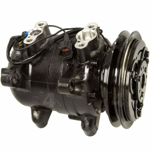 2003 Nissan Xterra - A/C Compressor, with DKV14C Compressor, With Clutch, 7-Groove Pulley, 2.4L, 4-Seasons OE Replacement