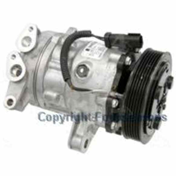 2002 Jeep Liberty - A/C Compressor, with SD7H15 Compressor, Model No. 4852, With Clutch, 6-Groove Pulley, 3.7L 6Cyl, 4-Seasons OE Replacement